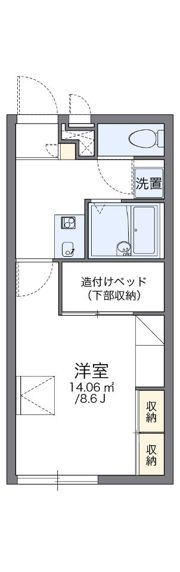 レオパレスしんでん中山の間取り画像