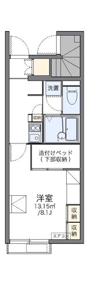 レオパレスカームパレスの間取り画像