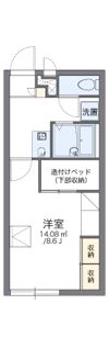 レオパレスサバービアンホームの間取り画像