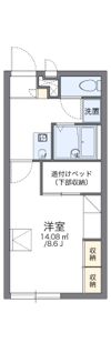 レオパレスグリーン グラスの間取り画像