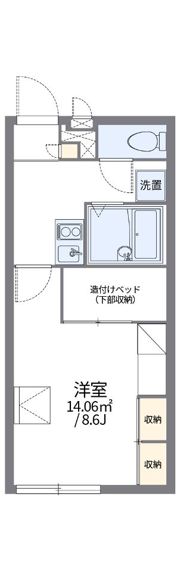レオパレスセレッソセカンドの間取り画像