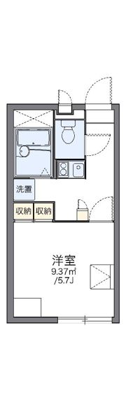 レオパレストゥー ル モンドの間取り画像