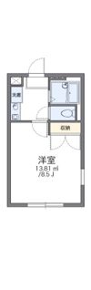レオパレスリバーシティーの間取り画像