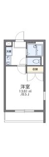 レオパレスリバーシティーの間取り画像