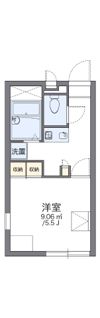 レオパレスマロニエの間取り画像
