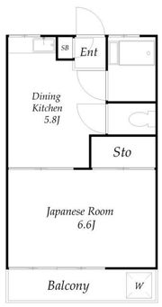 柏木コーポラスの間取り画像