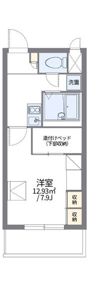レオパレスパルコートBの間取り画像