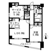 レジディア中落合B棟の間取り画像