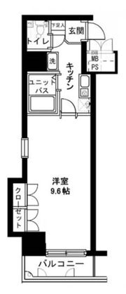 メインステージ日本橋箱崎の間取り画像
