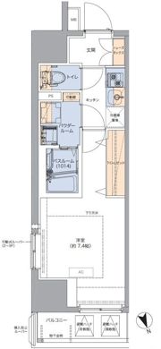 トラディティオ門前仲町の間取り画像
