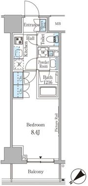 ルビア赤坂の間取り画像