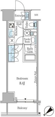 ルビア赤坂の間取り画像