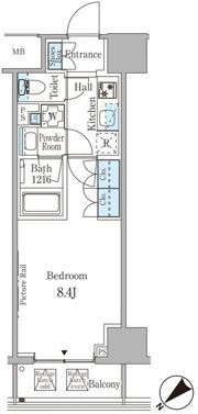 ルビア赤坂の間取り画像