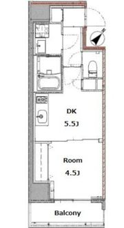 リビオメゾン上野入谷の間取り画像