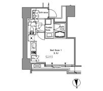 White Tower Hamamatsuchoの間取り画像