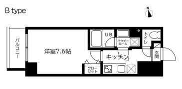 スカイコート蔵前Ⅱの間取り画像