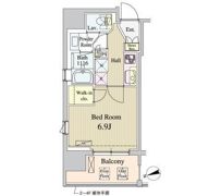 パークナードフィット新富町の間取り画像