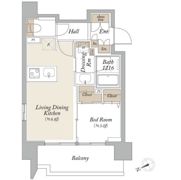 オーキッドレジデンス芝浦の間取り画像