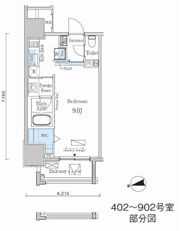 カーサスプレンディッド麻布十番の間取り画像