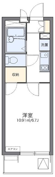 レオパレスエスト砂町の間取り画像