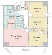 ドゥーエ日本橋の間取り画像