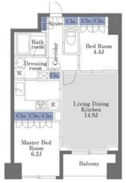 ドゥーエ日本橋の間取り画像