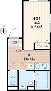 ヒルサイド沼袋の間取り画像