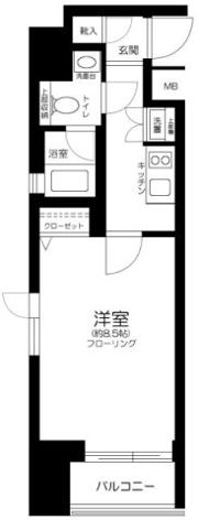 プレール・ドゥーク銀座東の間取り画像