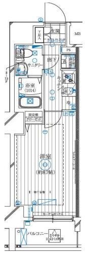 レガリス亀戸の間取り画像