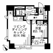 レジディア勝どきの間取り画像