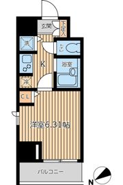 CITY SPIRE 新富町の間取り画像