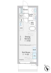 ライオンズフォーシア築地ステーションの間取り画像