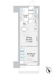 ライオンズフォーシア築地ステーションの間取り画像