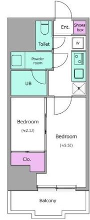 ドゥーエ亀戸Ⅲの間取り画像
