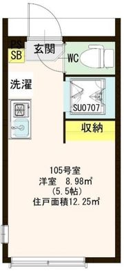 ハーモニーテラス下高井戸Ⅱの間取り画像