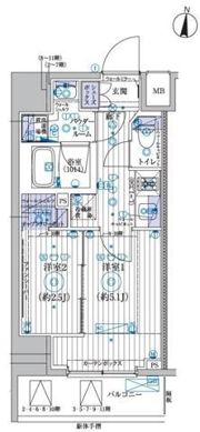 ブライズ東陽町の間取り画像