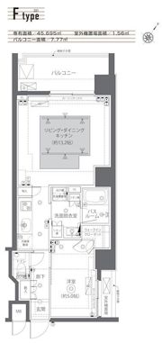 ZOOM日本橋蛎殻町の間取り画像
