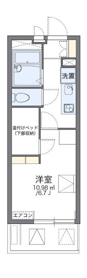 レオパレスメルベーユの間取り画像
