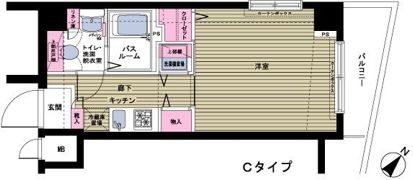 トーシンフェニックス日本橋浜町壱番館の間取り画像