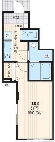 アヴニール三軒茶屋の間取り画像