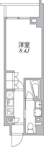 ASYL COURT 麻布十番の間取り画像