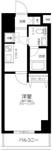 ガリシアレジデンス六本木の間取り画像