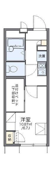 レオパレスセレーヌ新高円寺の間取り画像