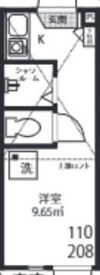 シャンピニオン都立大の間取り画像