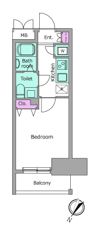 レジディア日本橋人形町Ⅱの間取り画像