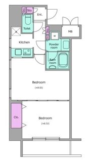レジディア神田岩本町Ⅱの間取り画像