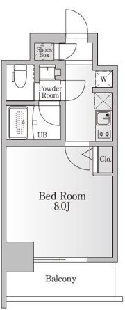 NTPRレジデンス芝浦三丁目の間取り画像