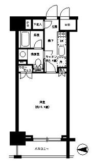 パークキューブ神田の間取り画像