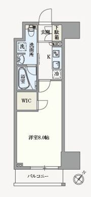 アジールコート汐浜キャナルの間取り画像