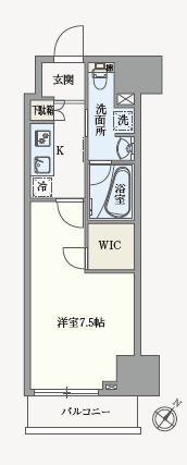 アジールコート汐浜キャナルの間取り画像